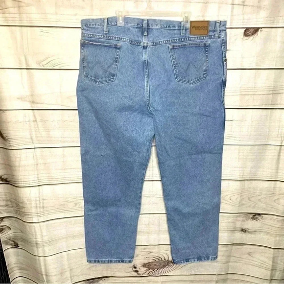 Wrangler Mens Blue Jeans 48x30 Regular Fit - Picture 4 of 9